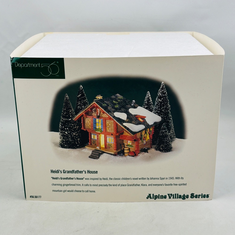 Dept 56 Heidi's Grandfather's House Alpine‎ Village 56177 Lighted Building